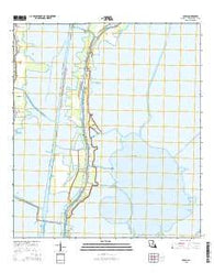 Dulac Louisiana Current topographic map, 1:24000 scale, 7.5 X 7.5 Minute, Year 2015