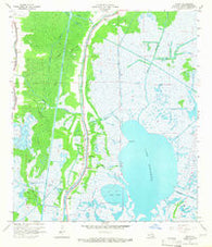 Dulac Louisiana Historical topographic map, 1:24000 scale, 7.5 X 7.5 Minute, Year 1964