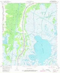 Dulac Louisiana Historical topographic map, 1:24000 scale, 7.5 X 7.5 Minute, Year 1964