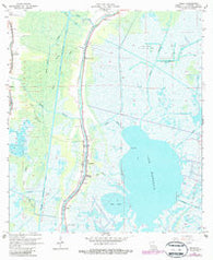 Dulac Louisiana Historical topographic map, 1:24000 scale, 7.5 X 7.5 Minute, Year 1964