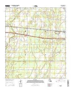 Dunn Louisiana Current topographic map, 1:24000 scale, 7.5 X 7.5 Minute, Year 2015