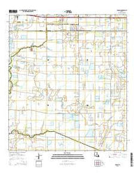 Duson Louisiana Current topographic map, 1:24000 scale, 7.5 X 7.5 Minute, Year 2015