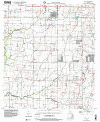 Duson Louisiana Historical topographic map, 1:24000 scale, 7.5 X 7.5 Minute, Year 1998