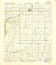 Duson Louisiana Historical topographic map, 1:31680 scale, 7.5 X 7.5 Minute, Year 1934
