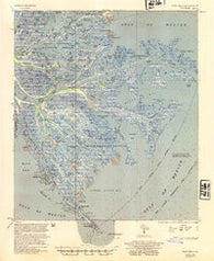 East Delta Louisiana Historical topographic map, 1:62500 scale, 15 X 15 Minute, Year 1954