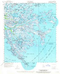 East Delta Louisiana Historical topographic map, 1:62500 scale, 15 X 15 Minute, Year 1958