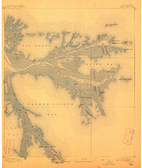 East Delta Louisiana Historical topographic map, 1:62500 scale, 15 X 15 Minute, Year 1893