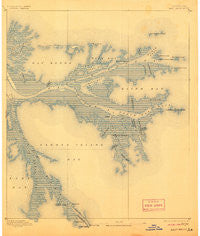 East Delta Louisiana Historical topographic map, 1:62500 scale, 15 X 15 Minute, Year 1893