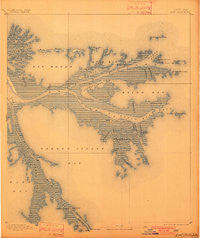 East Delta Louisiana Historical topographic map, 1:62500 scale, 15 X 15 Minute, Year 1893