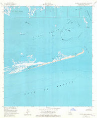 Eastern Isles Dernieres Louisiana Historical topographic map, 1:24000 scale, 7.5 X 7.5 Minute, Year 1953