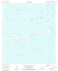 Eastern Isles Dernieres Louisiana Historical topographic map, 1:24000 scale, 7.5 X 7.5 Minute, Year 1953