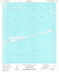 Eastern Isles Dernieres Louisiana Historical topographic map, 1:24000 scale, 7.5 X 7.5 Minute, Year 1953