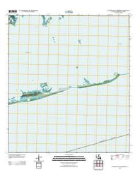 Eastern Isles Dernieres Louisiana Historical topographic map, 1:24000 scale, 7.5 X 7.5 Minute, Year 2012