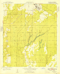 Elizabeth Louisiana Historical topographic map, 1:24000 scale, 7.5 X 7.5 Minute, Year 1948