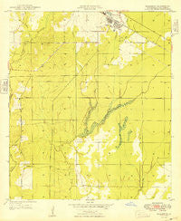 Elizabeth Louisiana Historical topographic map, 1:24000 scale, 7.5 X 7.5 Minute, Year 1948