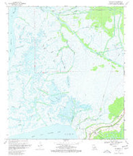 Ellerslie Louisiana Historical topographic map, 1:24000 scale, 7.5 X 7.5 Minute, Year 1970
