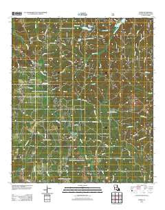 Elmer Louisiana Historical topographic map, 1:24000 scale, 7.5 X 7.5 Minute, Year 2012
