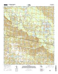 Enon Louisiana Current topographic map, 1:24000 scale, 7.5 X 7.5 Minute, Year 2015