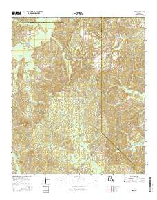 Eros Louisiana Current topographic map, 1:24000 scale, 7.5 X 7.5 Minute, Year 2015