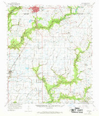 Eunice Louisiana Historical topographic map, 1:62500 scale, 15 X 15 Minute, Year 1959