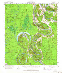 Eva Louisiana Historical topographic map, 1:62500 scale, 15 X 15 Minute, Year 1960