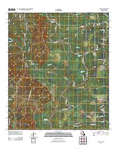 Evans Louisiana Historical topographic map, 1:24000 scale, 7.5 X 7.5 Minute, Year 2012