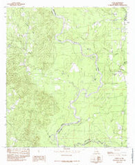 Evans Louisiana Historical topographic map, 1:24000 scale, 7.5 X 7.5 Minute, Year 1984