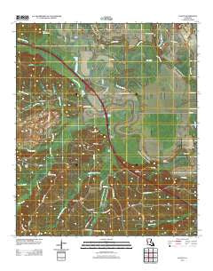 Evelyn Louisiana Historical topographic map, 1:24000 scale, 7.5 X 7.5 Minute, Year 2012