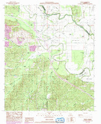 Evelyn Louisiana Historical topographic map, 1:24000 scale, 7.5 X 7.5 Minute, Year 1989