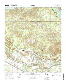 Fairview Alpha Louisiana Current topographic map, 1:24000 scale, 7.5 X 7.5 Minute, Year 2015