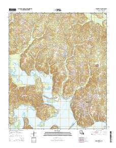 Farmerville Louisiana Current topographic map, 1:24000 scale, 7.5 X 7.5 Minute, Year 2015