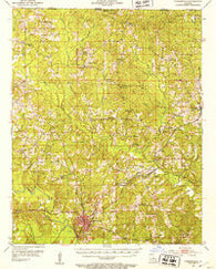 Farmerville Louisiana Historical topographic map, 1:62500 scale, 15 X 15 Minute, Year 1952