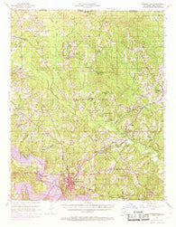 Farmerville Louisiana Historical topographic map, 1:62500 scale, 15 X 15 Minute, Year 1952