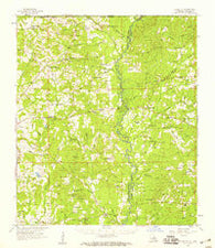 Felixville Louisiana Historical topographic map, 1:62500 scale, 15 X 15 Minute, Year 1958