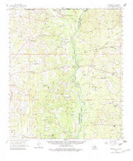 Felixville Louisiana Historical topographic map, 1:62500 scale, 15 X 15 Minute, Year 1958
