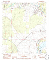 Ferriday South Louisiana Historical topographic map, 1:24000 scale, 7.5 X 7.5 Minute, Year 1983