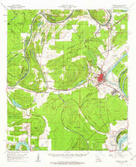 Ferriday Louisiana Historical topographic map, 1:62500 scale, 15 X 15 Minute, Year 1961