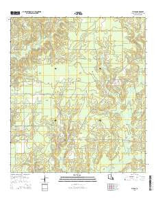 Fields Louisiana Current topographic map, 1:24000 scale, 7.5 X 7.5 Minute, Year 2015