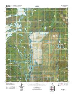 Fish Lake Louisiana Historical topographic map, 1:24000 scale, 7.5 X 7.5 Minute, Year 2012