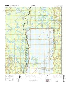 Fish Lake Louisiana Current topographic map, 1:24000 scale, 7.5 X 7.5 Minute, Year 2015