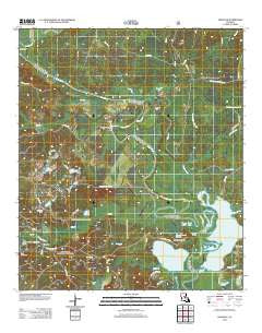 Fishville Louisiana Historical topographic map, 1:24000 scale, 7.5 X 7.5 Minute, Year 2012