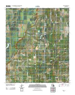 Fiske Louisiana Historical topographic map, 1:24000 scale, 7.5 X 7.5 Minute, Year 2012