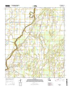 Fiske Louisiana Current topographic map, 1:24000 scale, 7.5 X 7.5 Minute, Year 2015
