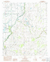 Fiske Louisiana Historical topographic map, 1:24000 scale, 7.5 X 7.5 Minute, Year 1988