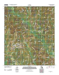 Flat Creek Louisiana Historical topographic map, 1:24000 scale, 7.5 X 7.5 Minute, Year 2012