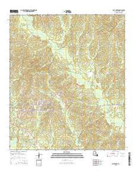 Flat Creek Louisiana Current topographic map, 1:24000 scale, 7.5 X 7.5 Minute, Year 2015