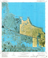 Floating Turf Bayou Louisiana Historical topographic map, 1:24000 scale, 7.5 X 7.5 Minute, Year 1979