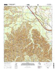 Flora Louisiana Current topographic map, 1:24000 scale, 7.5 X 7.5 Minute, Year 2015