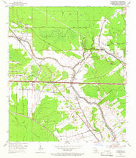 Fordoche Louisiana Historical topographic map, 1:24000 scale, 7.5 X 7.5 Minute, Year 1954
