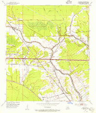 Fordoche Louisiana Historical topographic map, 1:24000 scale, 7.5 X 7.5 Minute, Year 1954